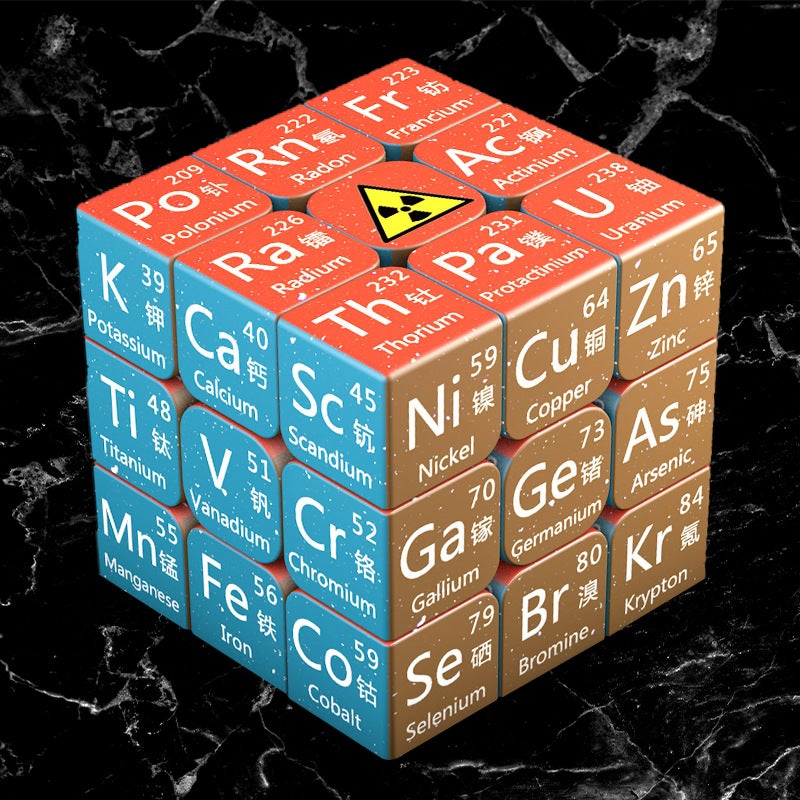 Junior High School Senior High School Physical Chemistry Periodic Table Of Elements Children'S Toys And Gifts Enterprise Printing Third-Order Rubik'S Cube - Image 3